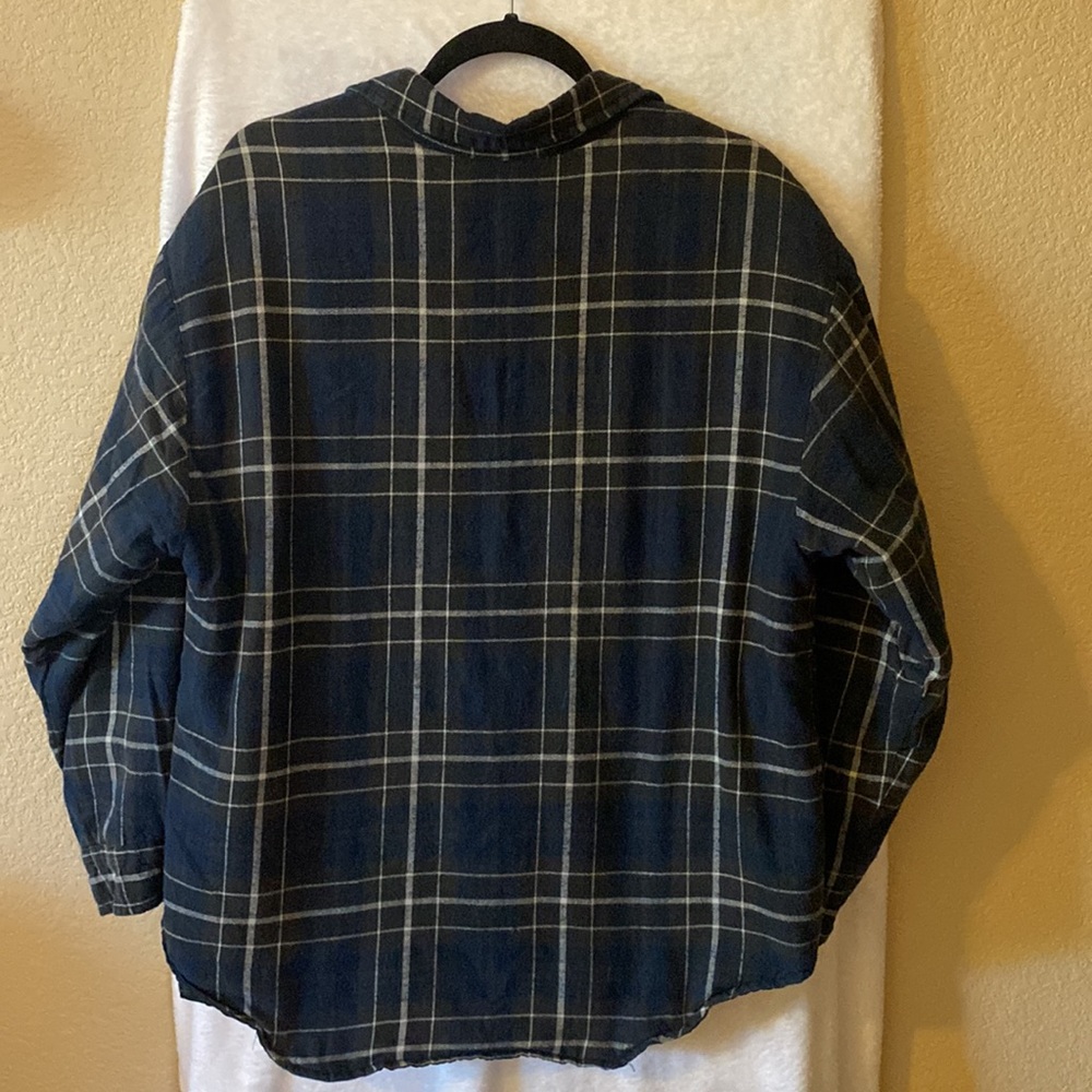 Men’s Basic Editions Quilt Lined Flannel Jacket- … - image 2